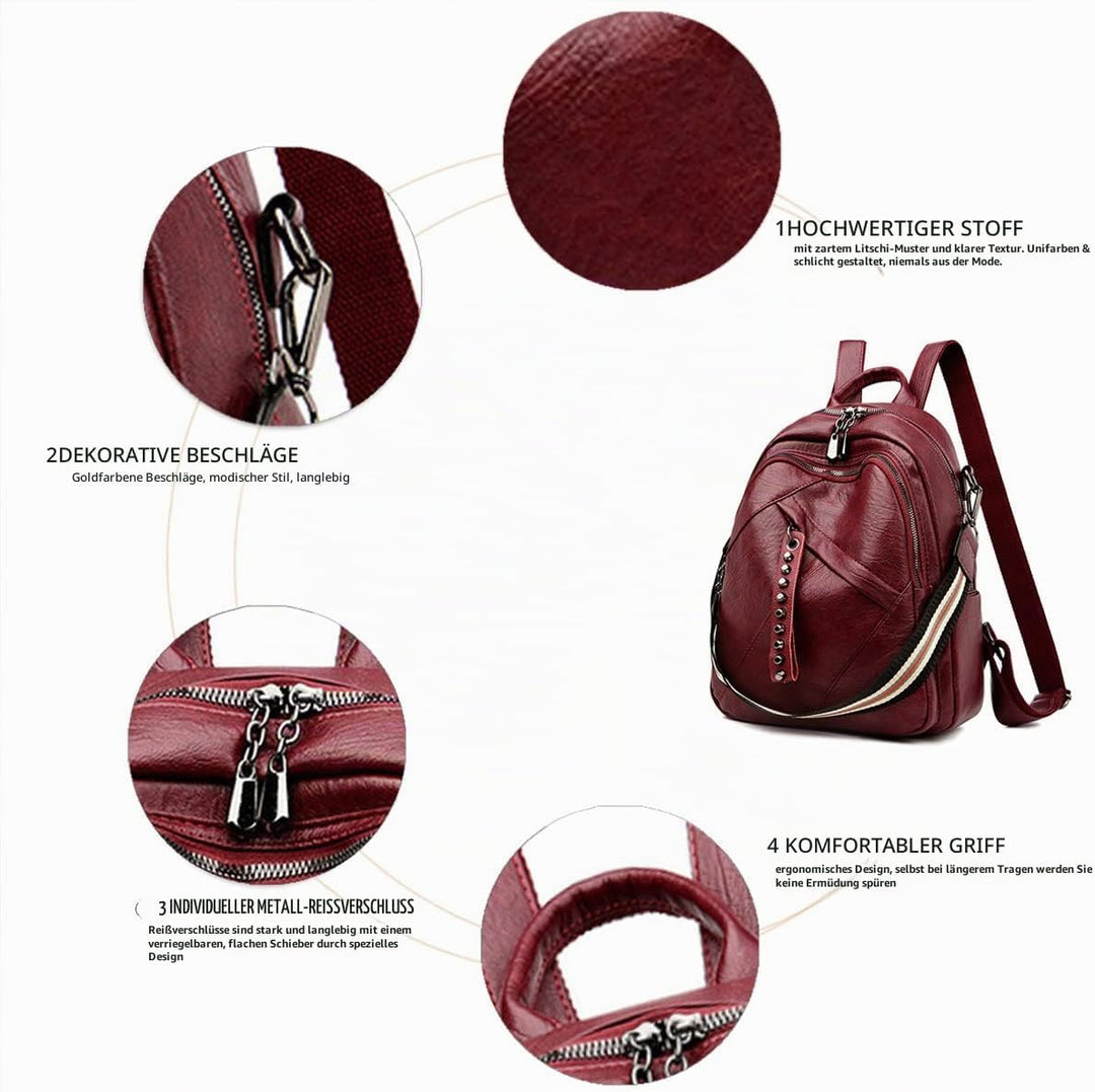BUKESIYI Damen Tasche Rucksack Handtasche Frauen Backpack Klein Anti Diebstahl Schulrucksack Laptop