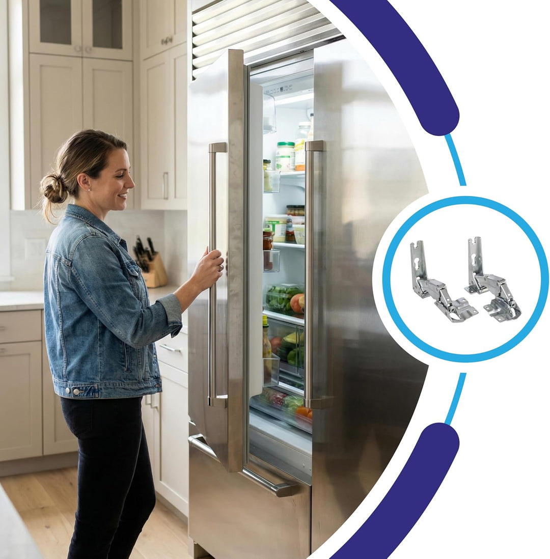 AllSpares Türscharnier-Set für Kühlschrank geeignet für Bosch Siemens Neff Quelle Constructa Balay K