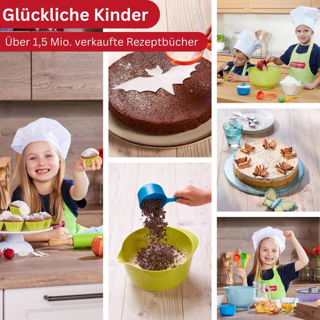 Kinderleichte Becherküche: Kreative Motivkuchen (Band 8): Backset mit 5 farbigen Messbechern, kinder