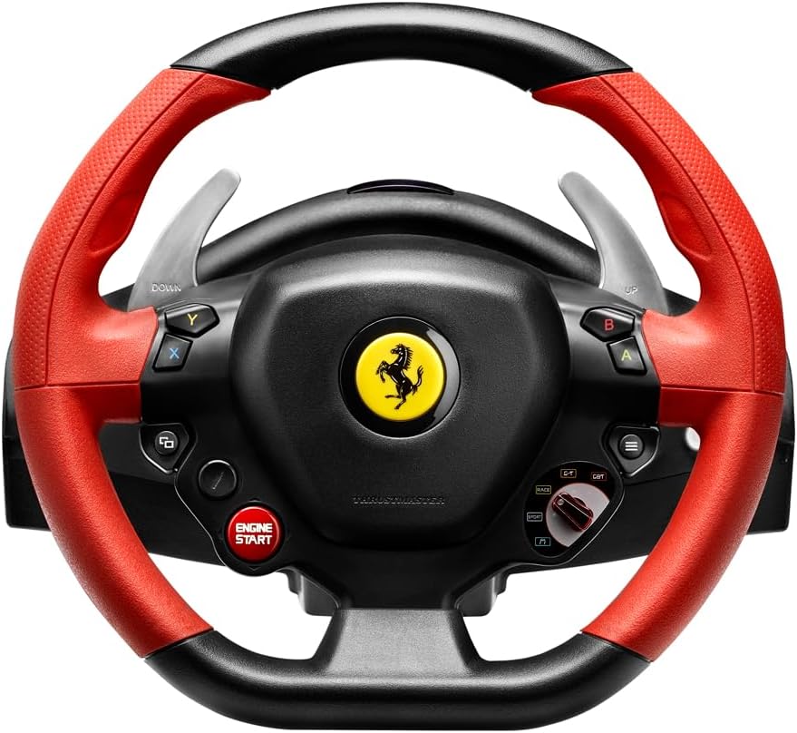 Thrustmaster Ferrari 458 Spider Racing Wheel - Realistisches Rennlenkrad mit offizieller Ferrari-Liz