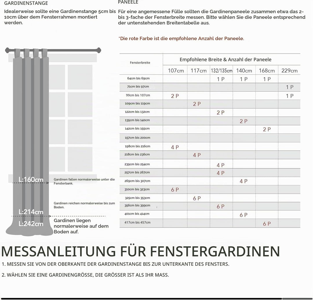 Deconovo Blickdichter Vorhang mit Schlaufen Verdunkelung Dicke Gardinen Wohnzimmer Thermogardinen ge