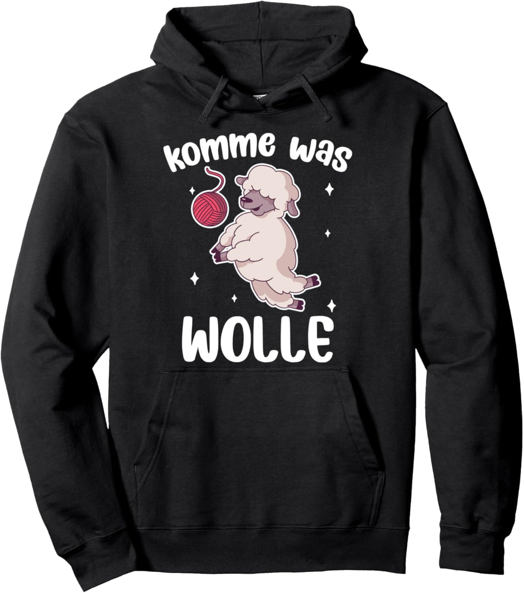Komme Was Wolle Wollknäuel Schaf Stricken Geschenk Pullover Hoodie