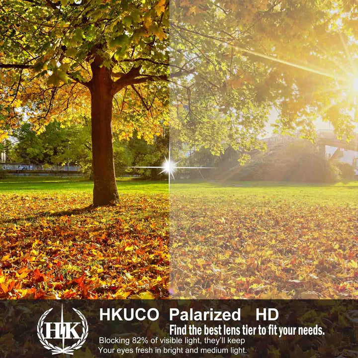 HKUCO Plus Mens Replacement Lenses For Oakley Crankcase Sunglasses Red/Black Polarized