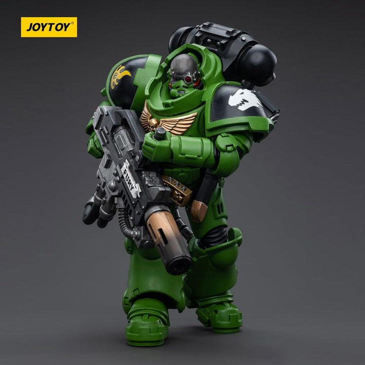JOYTOY Warhammer 40K Salamanders Eradicators Sergeant Bragar 1/18 Action Figur，Sammeln Und Zeigen Mo