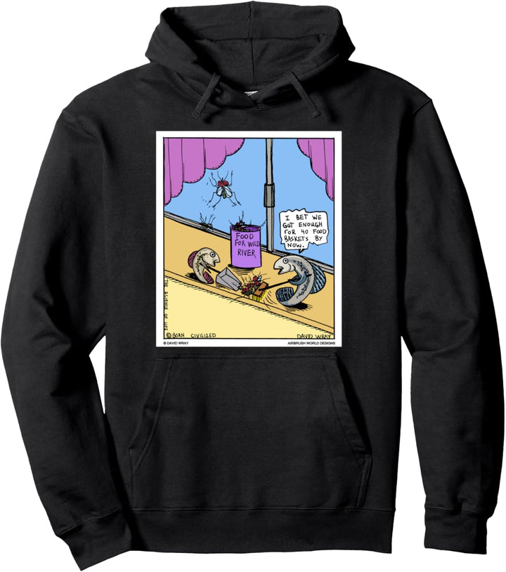 Lustiges Fisch-Fütterungs-Geschenk Pullover Hoodie