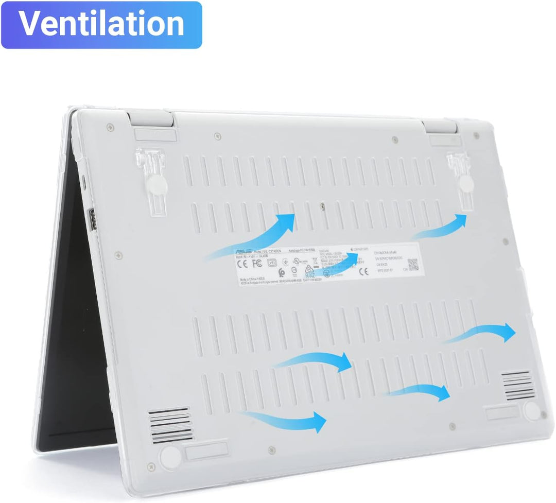 mCover Nur kompatibel mit 2021 ~ 2022 14 Zoll ASUS Chromebook CX1 (CX1400) Serie Laptop-Computern (n