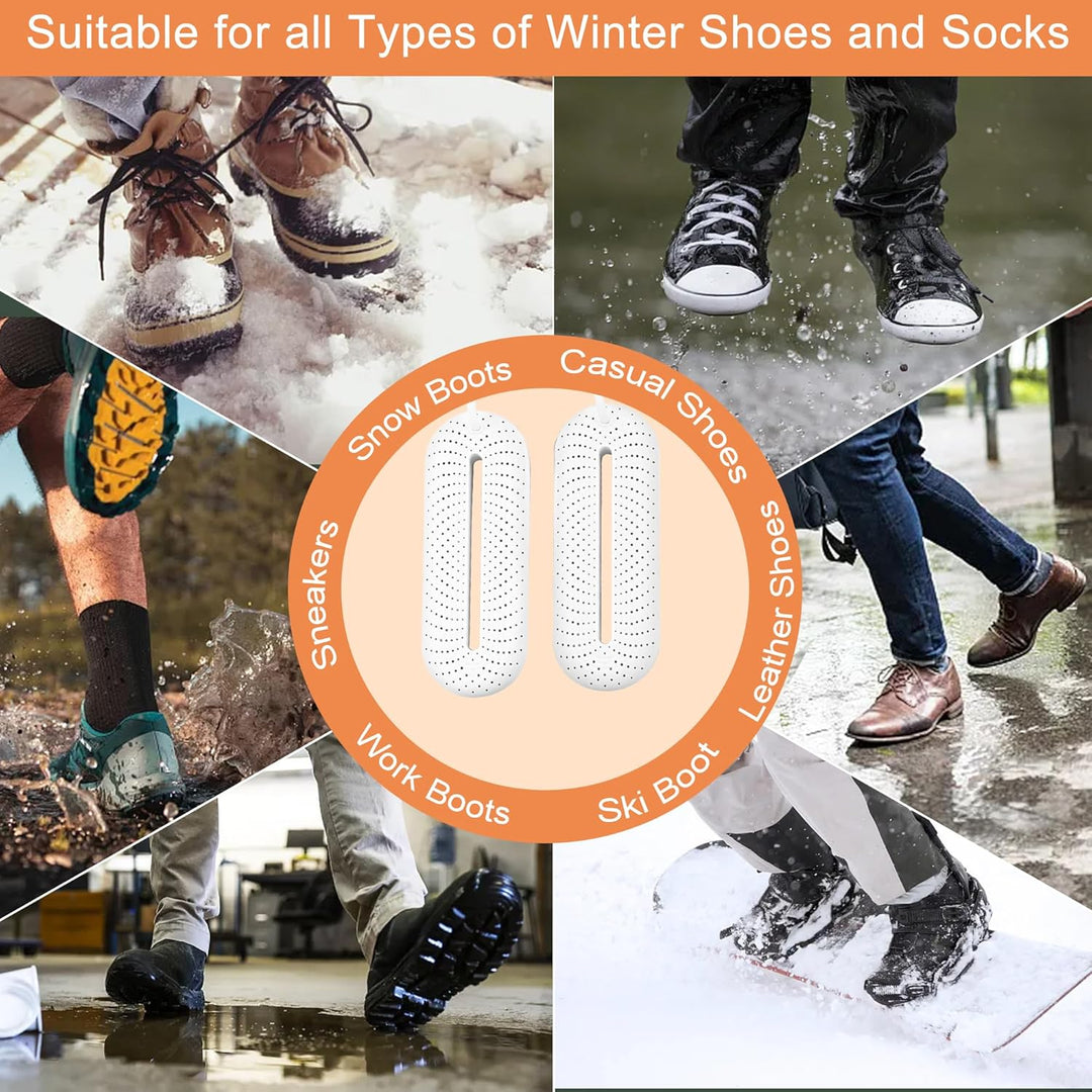 Scienbeauty Elektrischer Schuhtrockner, Tragbarer Schuhtrockner mit 3 Modi Timer für Schuhe, Skischu