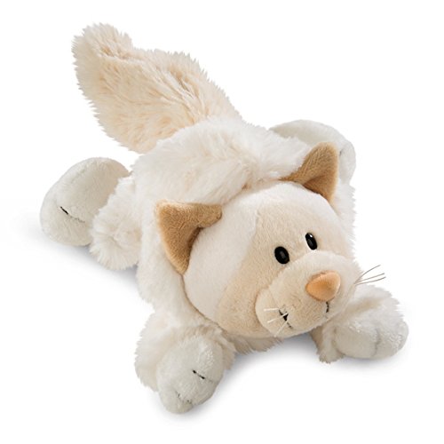 Nici 40919.0 - Winter - Schneekatze Mädchen, liegend, Plüschtier, 20 cm, 20 cm