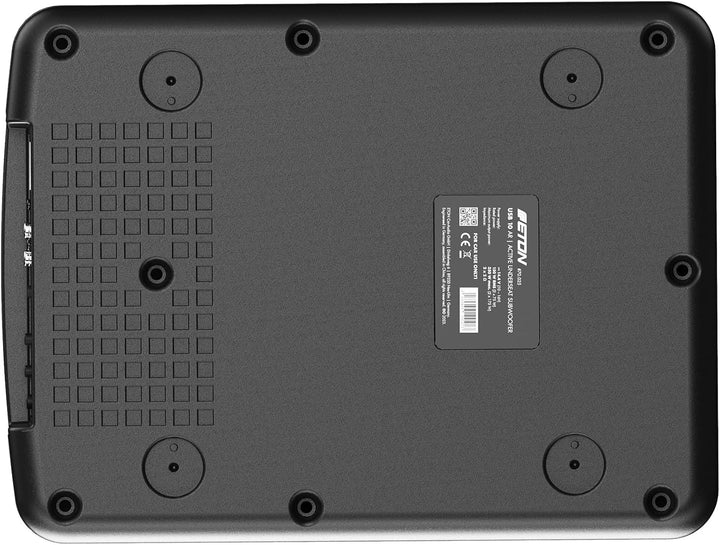 ETON USB 10 AR – sehr kompakter 25 cm / 10 Zoll Untersitz Aktiv Subwoofer für PKWs und Wohnmobile, l