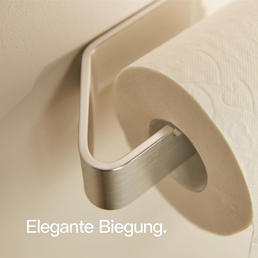 Designfabrik Hamburg Toilettenpapierhalter ohne Bohren | Klopapierhalter zum Kleben | Klorollenhalte
