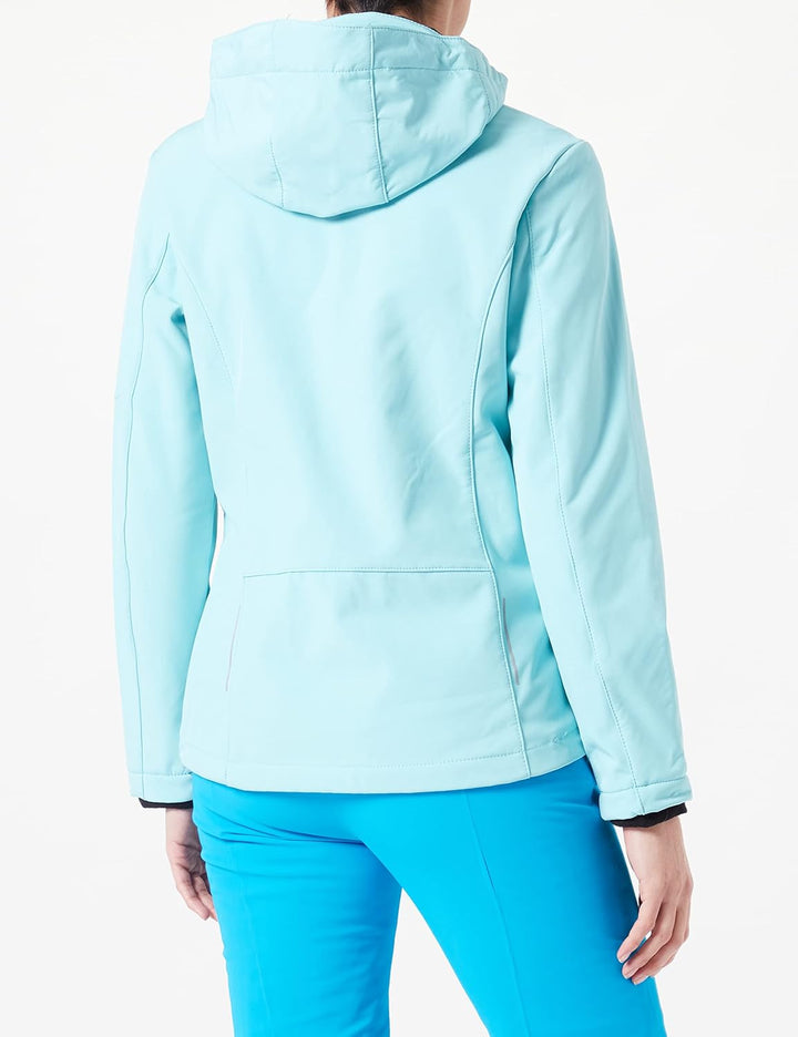 CMP Damen Windproof And Waterproof Softshell Jacket Wp 7.000 Jacke 38 Acqua, 38 Acqua