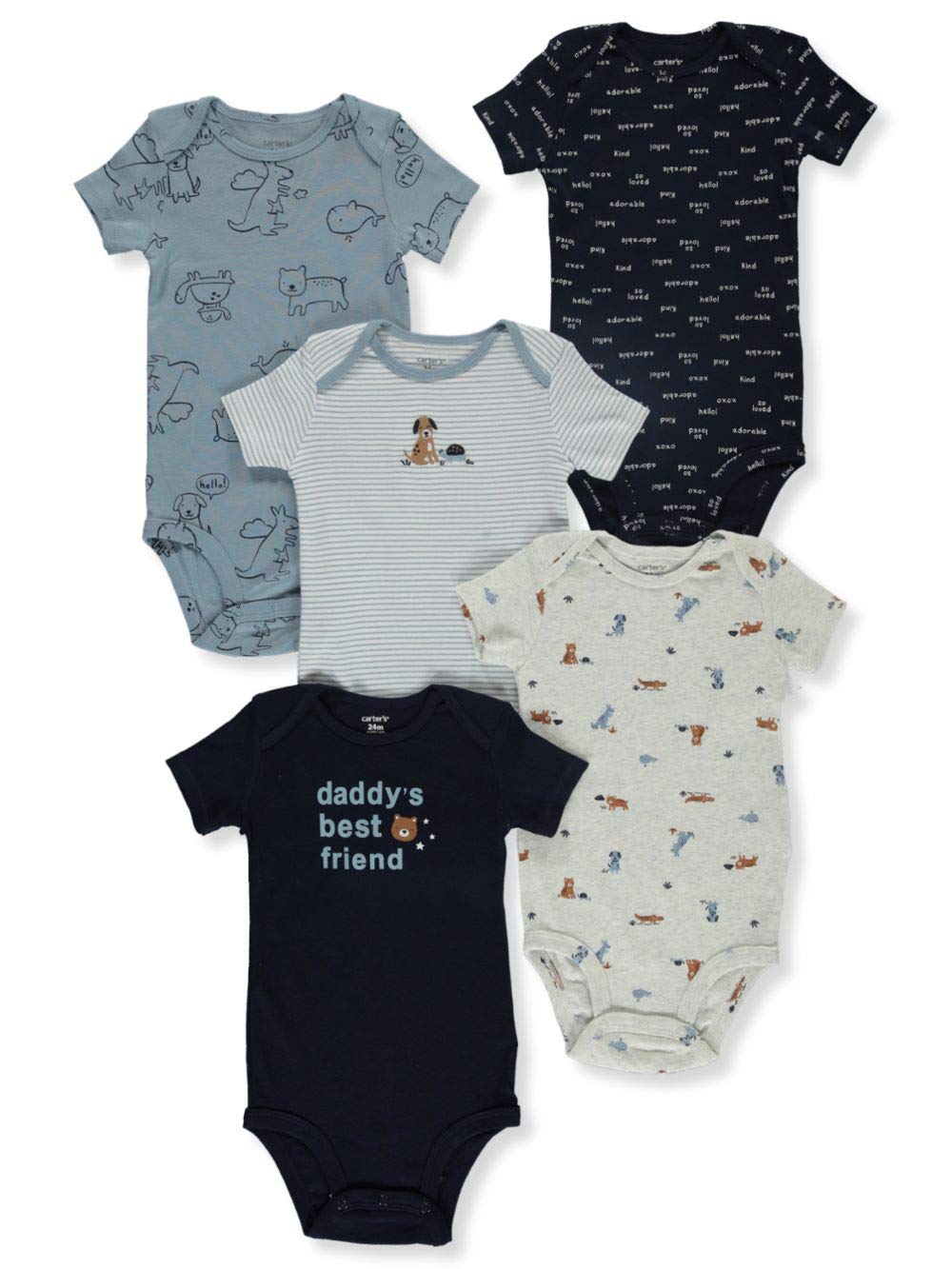 Carter's Baby-Bodys für Jungen, langärmelig, 4er-Pack 3 Monate Daddy's Best Friend, 3 Monate Daddy's
