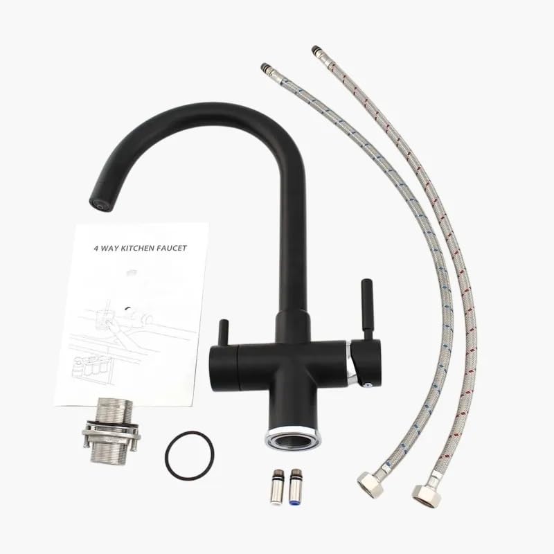 Osmo Star 2.0 + 4-Wege-Wasserhahn – Komplettset (Schwarz), Schwarz