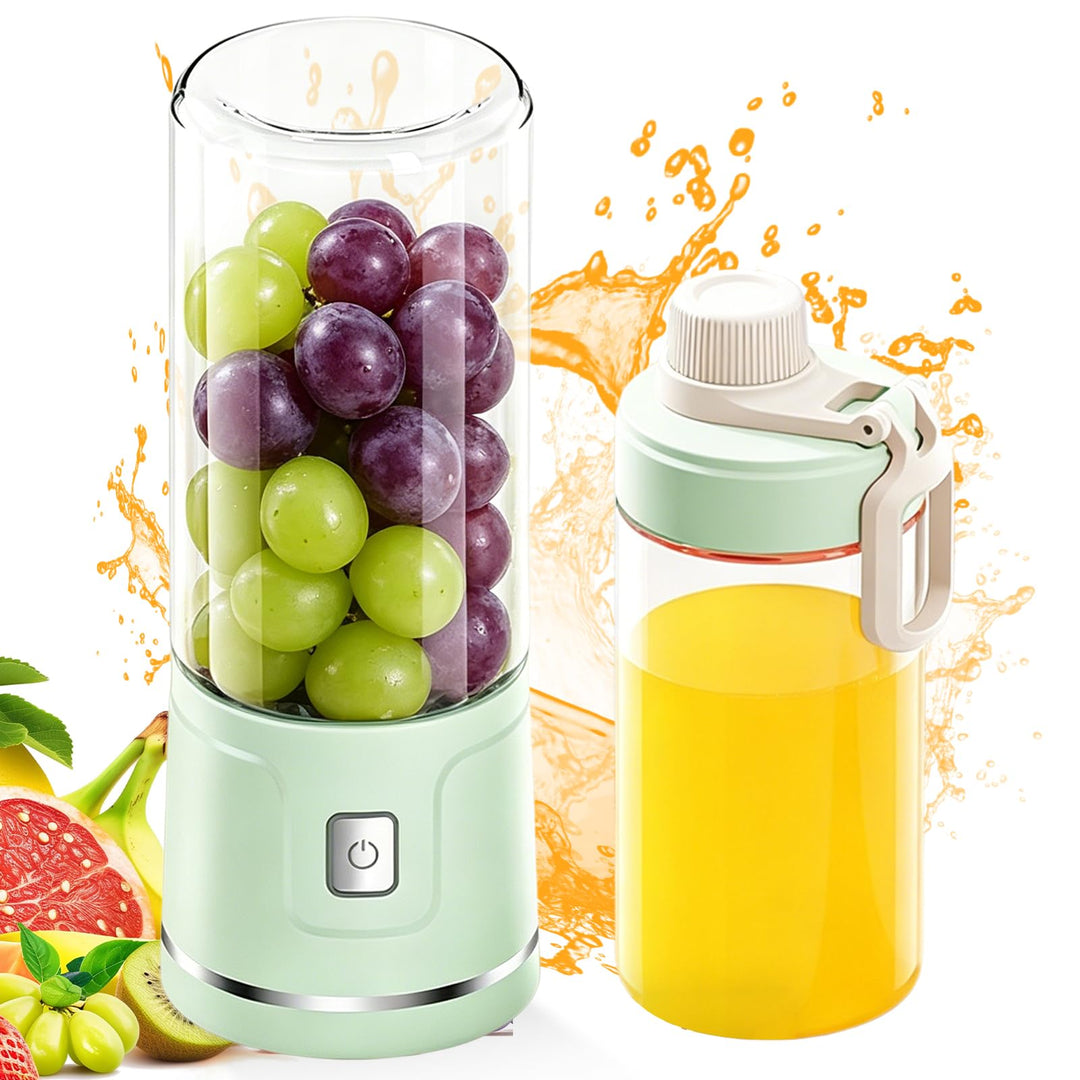 Tragbarer Mixer to Go: 500ml Elektrischer USB-Entsafter, Wiederaufladbarer Mini Standmixer, Tragbare