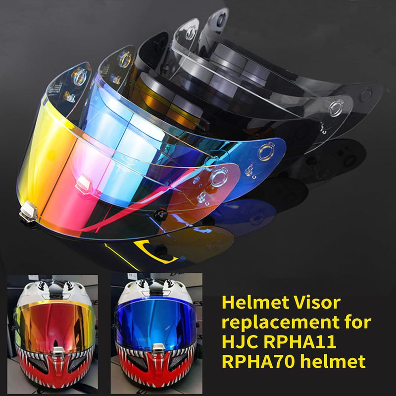 Shkalacar Helmvisier Ersatz für HJC RPHA11 RPHA70 Helm, Integralhelm Visier UV-Beständig, Beschlagfr