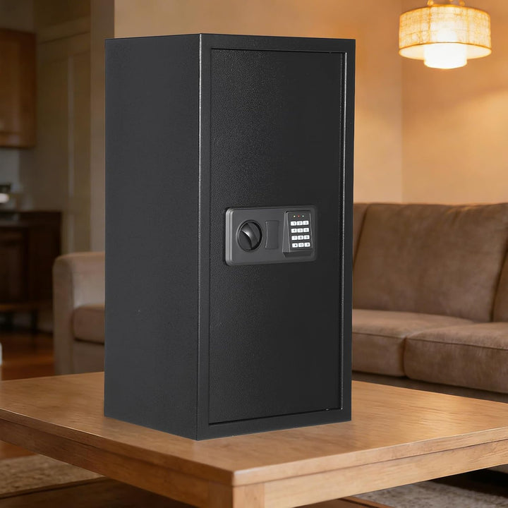 Garvee 74L Safe Tresor mit Zahlencode, Schlüssel &amp; Feuerfester Tasche, Tresor für Zuhause / Hotel, A