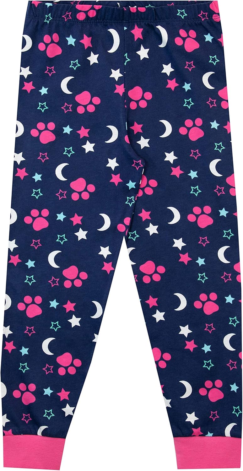 PAW PATROL Mädchen Skye und Everest Schlafanzug 128 Blau, 128 Blau