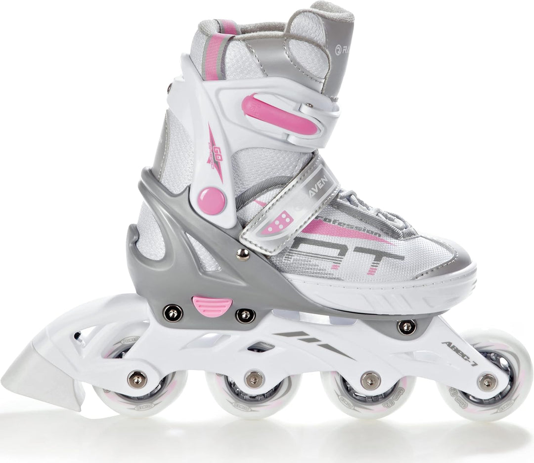 RAVEN Profession 2in1 Schlittschuhe Inlineskates Inliner für Kinder und Erwachsene verstellbar, 31-3