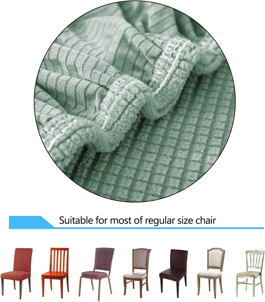 VanderHOME Jacquard Stuhlhussen Stretch Esszimmerstuhlhussen Dicker Stuhl Sitzschutz Polyester Schon