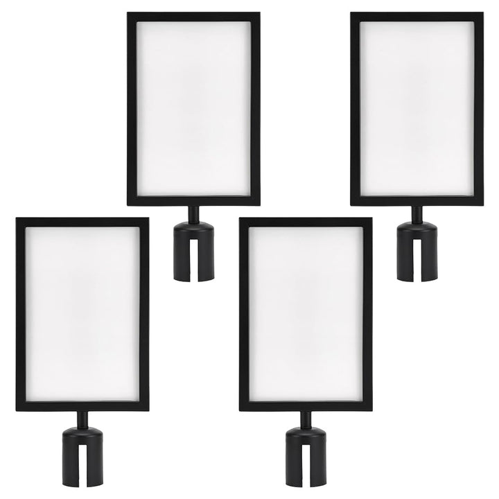 UNICRAFTALE 4 Set Absperrpfosten Schildhalter 22.1x6.9x45.3cm Doppelseitiger Absperrpfosten Schildha