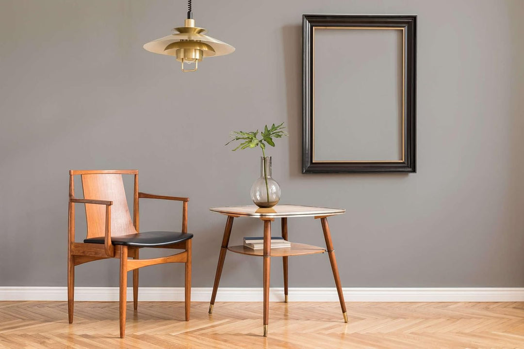 New Walls Premium Wandfarbe Grau, Seidengrau Liquid Luxury Dispersionsfarbe für Innenräume – 1 L 100