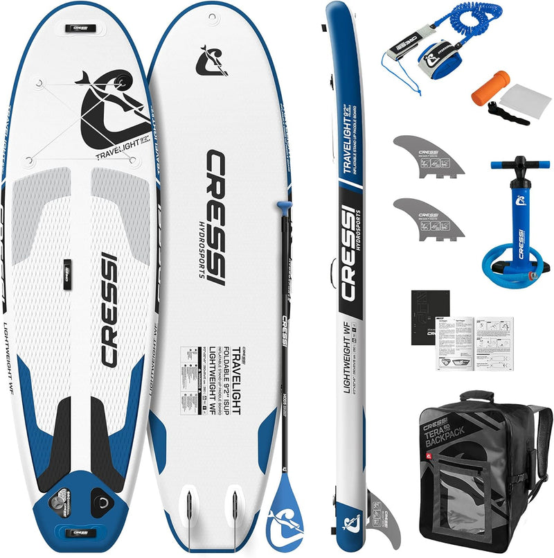 Cressi Isup Complet Set - SUP Board Kit Einfach aufzublasen (weniger als 10 Minuten) Komplett mit al