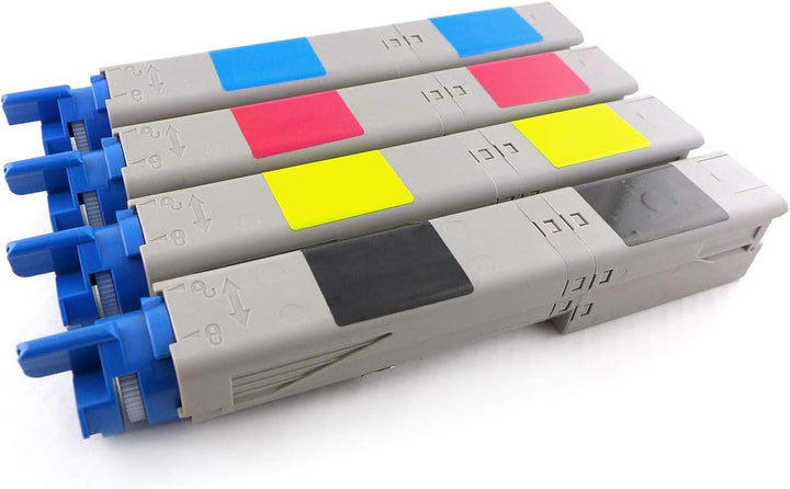 Green2Print Toner Toner-Set, 4 Kartuschen 4X 2500 Seiten passend für Oki MC350, MC360, C3300N, C3400