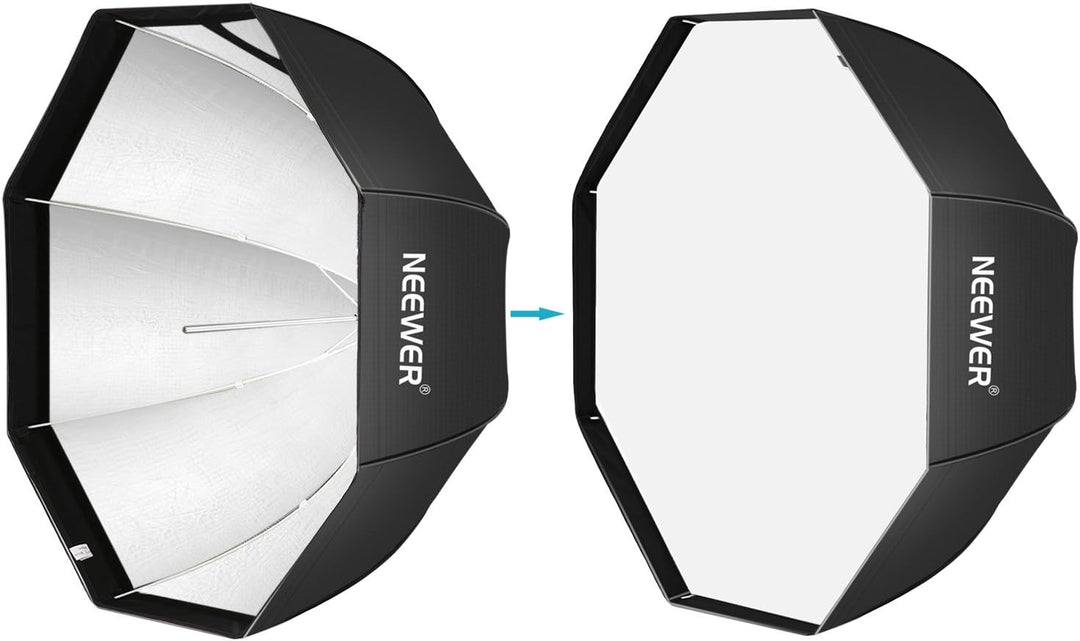 Neewer® 47"/ 120cm achteckige Schirm-Softbox für Speedlite/Studioblitzleuchte Blitzgerät mit Trageta
