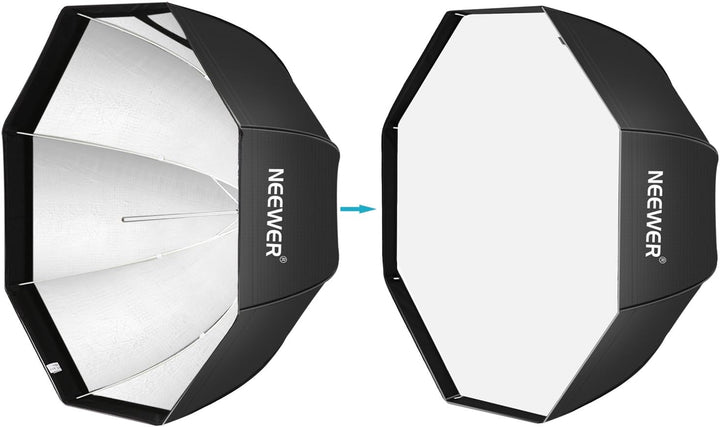 Neewer® 47"/ 120cm achteckige Schirm-Softbox für Speedlite/Studioblitzleuchte Blitzgerät mit Trageta