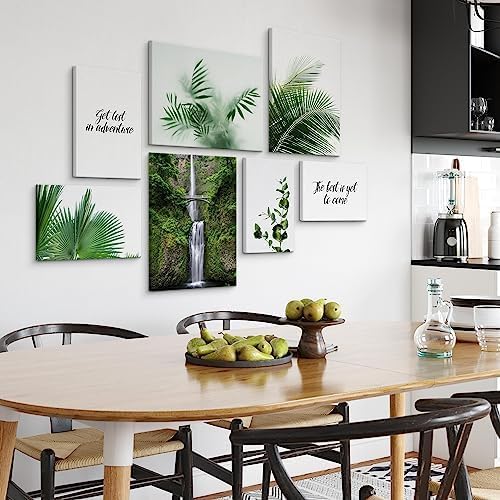 Muralo - Wandbilder Set - Leinwand Bilder Set Aufhängefertig - Bilder für Wohnzimmer Schlafzimmer -