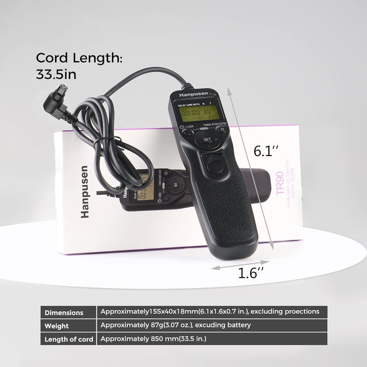 AODELAN C8 Kamera Kabellose Fernausloser, Shutter Timer Remote Release Control Intervalometer für Ca