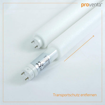 Proventa LED-Feuchtraumleuchte 120 cm, Sparset 4 Stück, je 2 LED-Röhren, IP65, 4.000 K, 36 W, 4.320