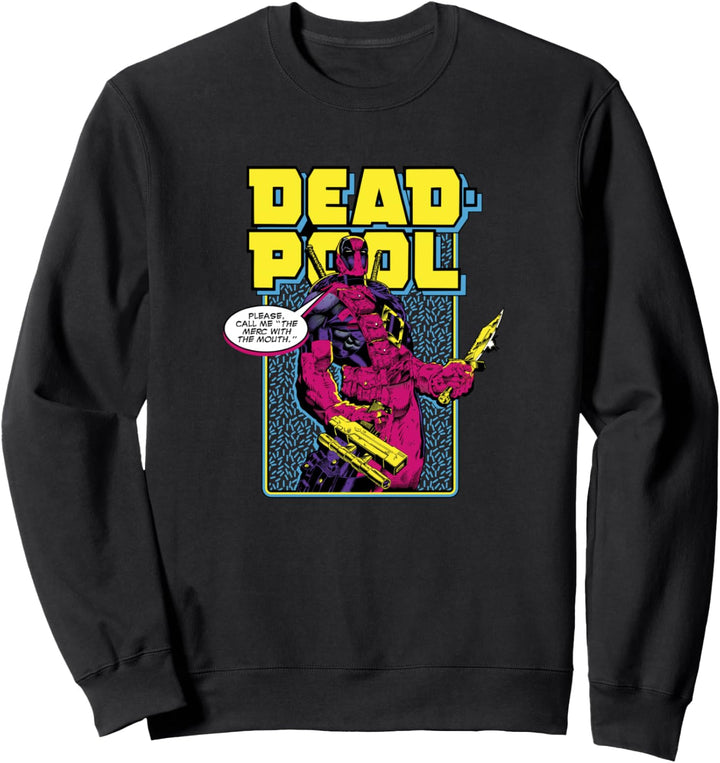 Marvel Deadpool 30th Call Me The Merc With The Mouth Sweatshirt