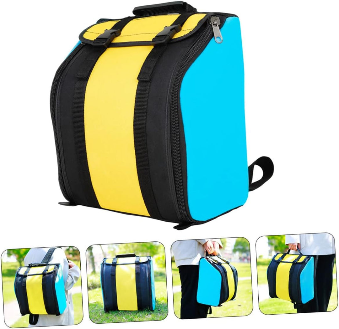 Supvox rutschfeste Akkordeon-Tasche Koffer-Rucksack Blauer Rucksack Kinder-Akkordeon Tragbare Akkord