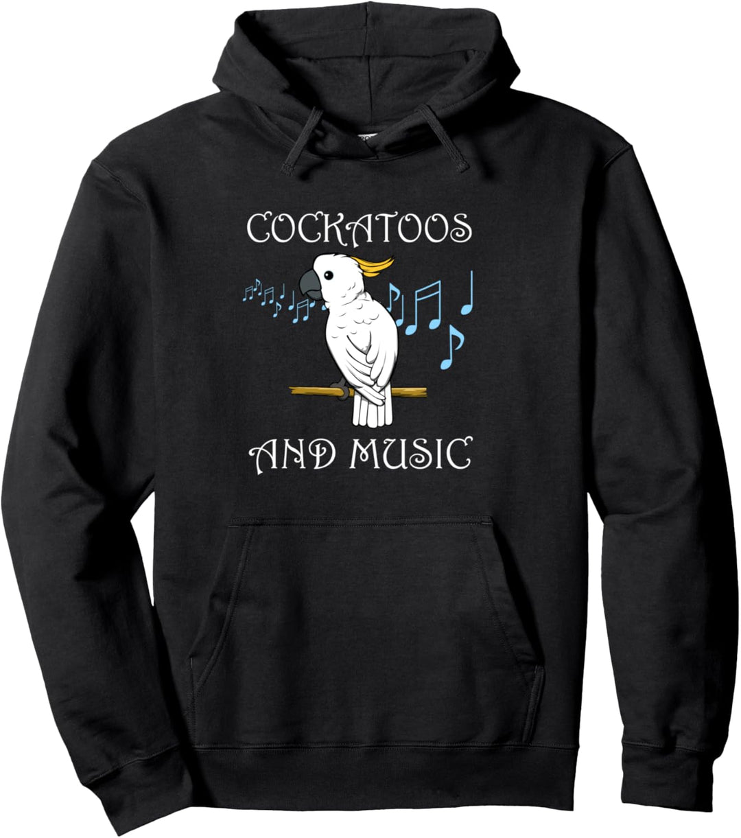 Nymphensittich Lustige Musik Noten Musiker Kakadu Pullover Hoodie