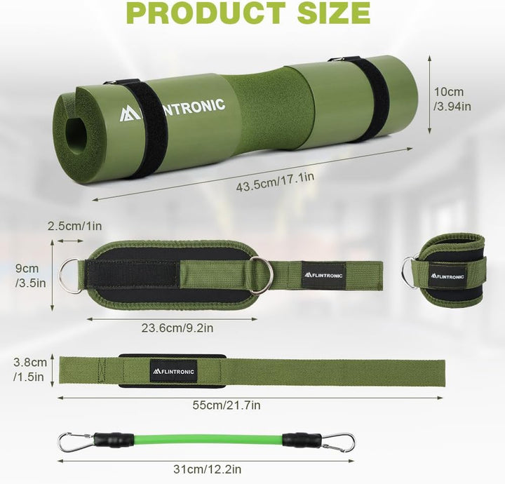 flintronic Langhantel Polster, Extra Dicke Nackenpolster Langhantel- Barbell Pad, Hip Thrust Pad mit