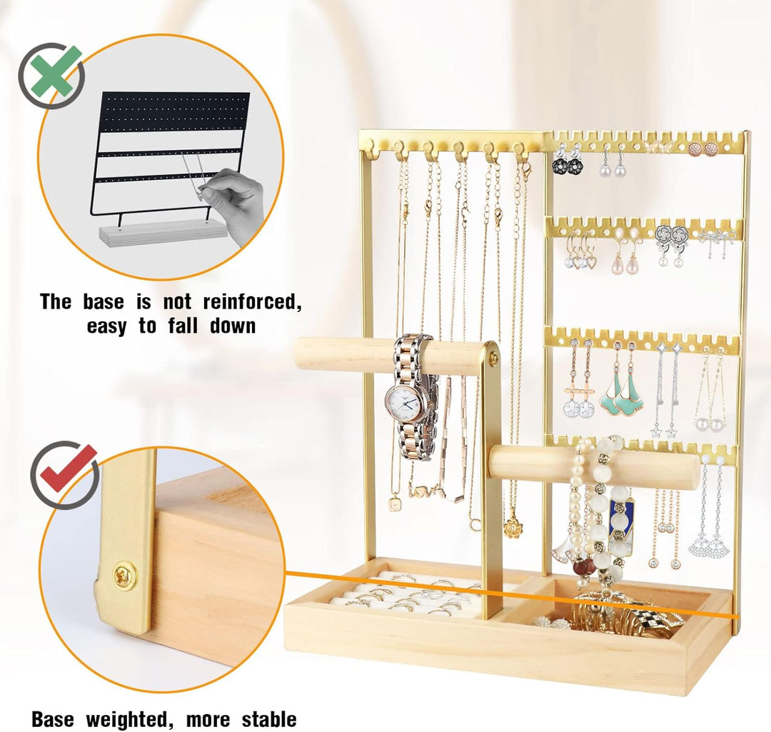 Kingling Schmuckständer, Schmuckhalter Schmuck-Organisator Schmuckständer Ständer zur Aufbewahrung v