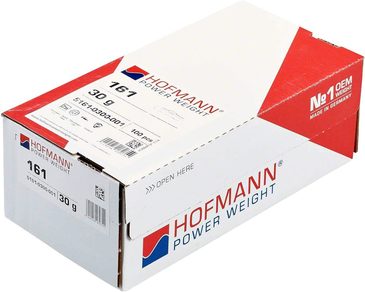 Hofmann Power Weight Wuchtgewicht Stahlfelgen 30g, 100 Stück