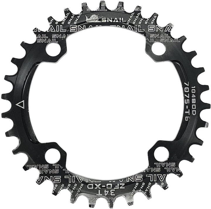 PLATTBK MTB 170 mm Kurbelgarnitur mit 104 BCD 32T/34T/36T/38T Kettenblatt, Kurbelgarnituren Single S