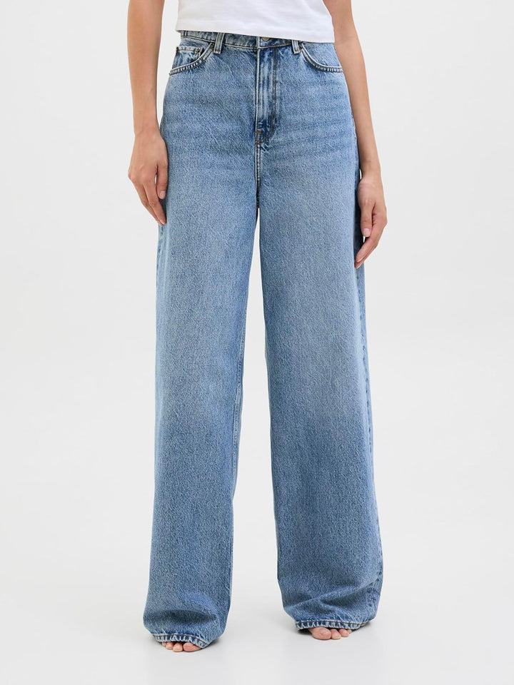 JJXX Female Wide fit Jeans JXTOKYO Wide HW CR6013 LN 27W / 30L Light Blue Denim, 27W / 30L Light Blu