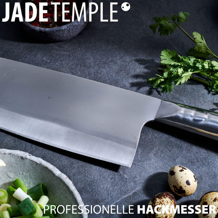 [ No.2 ] JADE TEMPLE Hackmesser 30.5cm Griff und Schneide STAINLESS STEEL