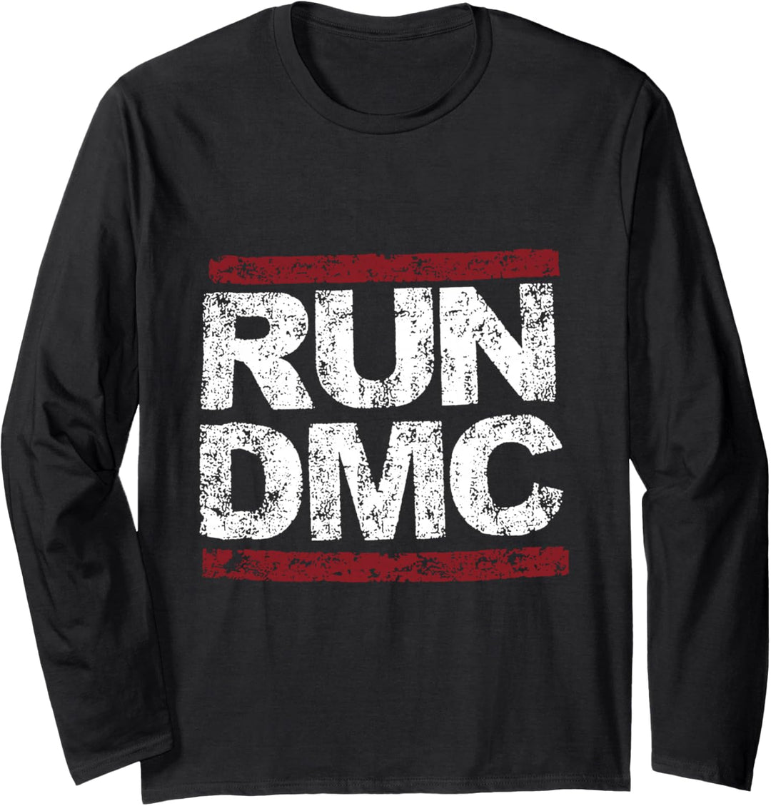 RUN DMC Grunge Logo Langarmshirt
