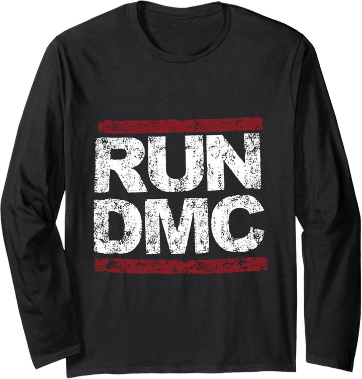 RUN DMC Grunge Logo Langarmshirt