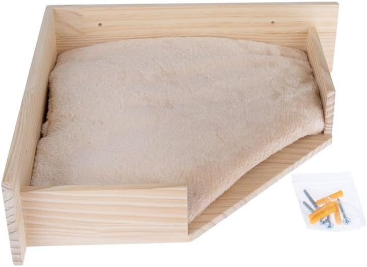 Modern Living - Wandliegebett Serra | Katzenbett zur Wandmontage in Ecken | mit weichem & maschinenw