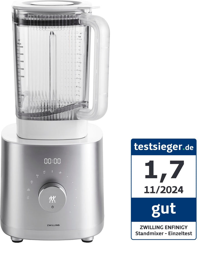 ZWILLING ENFINIGY Hochleistungsstandmixer 1.8 Liter, Mixer mit Edelstahl-Winglet-Klinge &amp; 1600-Watt-
