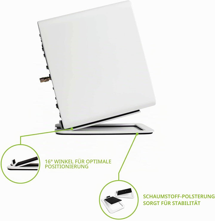 Kanto-S4 Desktop Lautsprecher-Ständer für mittlere Lautsprecher White, White