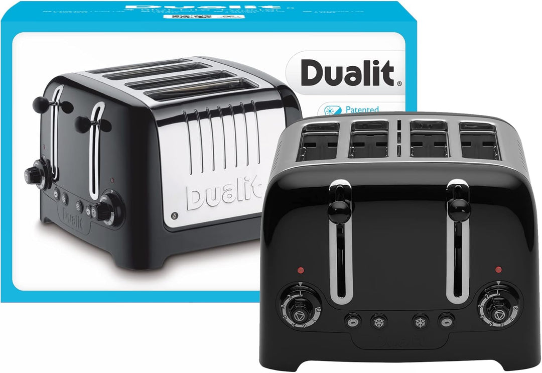 Dualit 46225 4 Scheiben Lite Toaster gloss, schwarz (black)