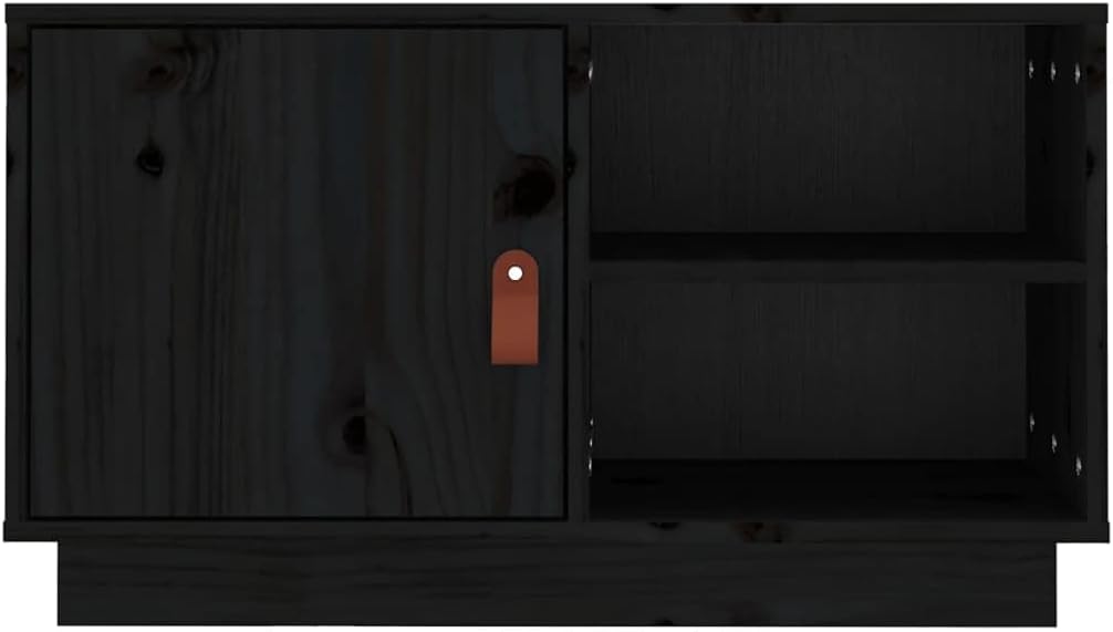TV Schrank, TV Lowboard mit 1 Tür und 2 offenen Fächern, Fernsehtisch, Fernsehschrank, TV-Tisch, TV