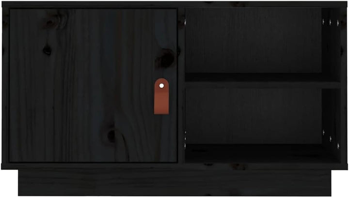 TV Schrank, TV Lowboard mit 1 Tür und 2 offenen Fächern, Fernsehtisch, Fernsehschrank, TV-Tisch, TV