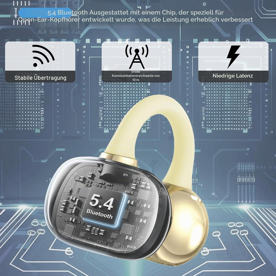 Kabellose Bluetooth-Kopfhörer, Sport-Kopfhörer, Bluetooth 5.4, 8 Stunden Akkulaufzeit, leicht und st